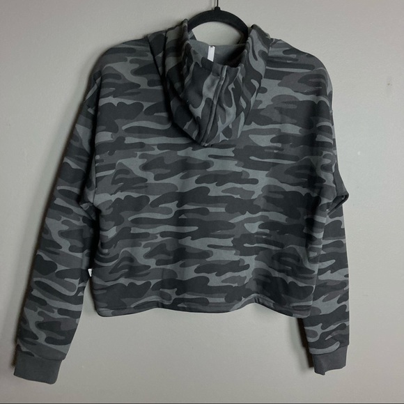 NWT Puma Logo Hoodie Grey Camo Small cotton blend - Picture 6 of 10